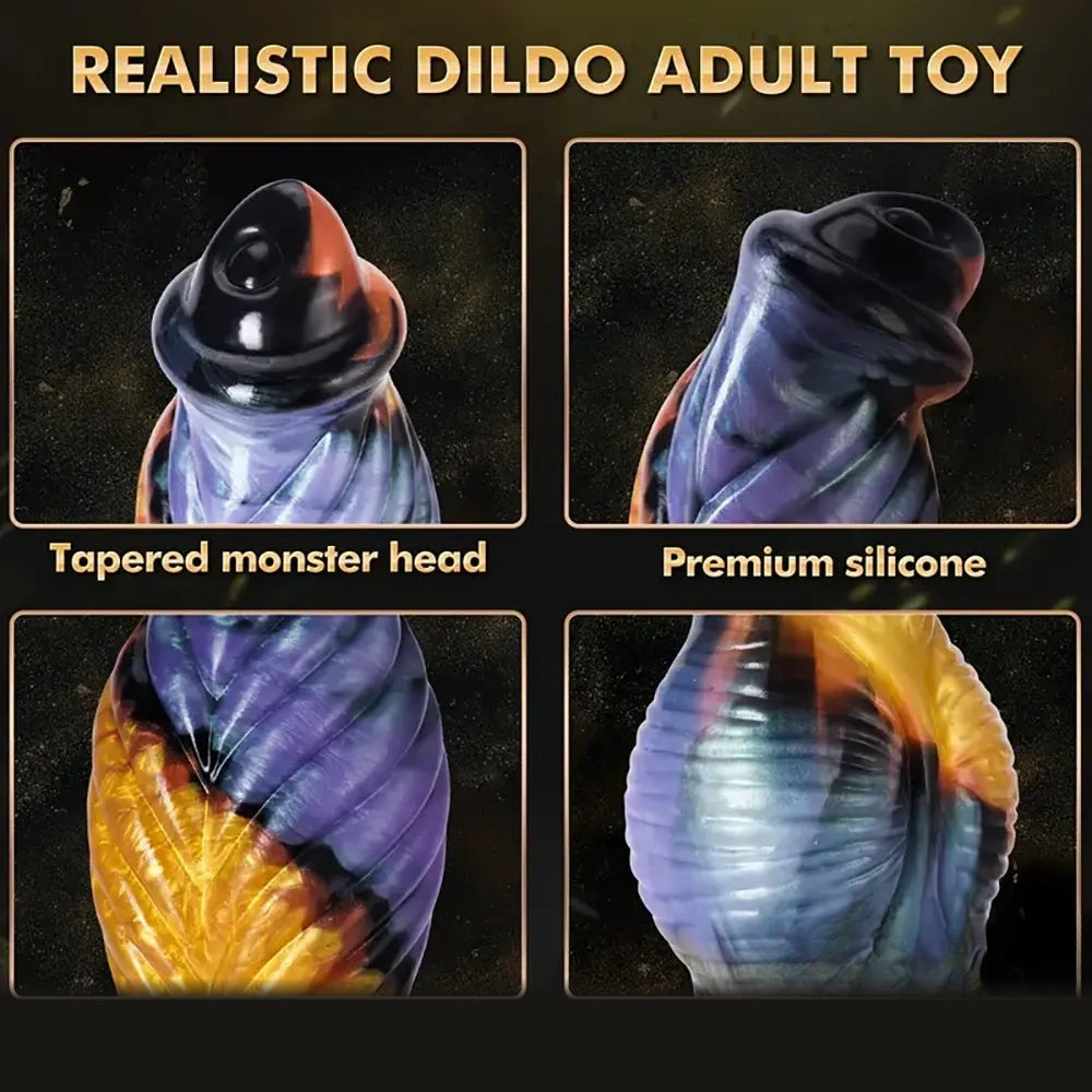 10.23in Soft Silicone Telescopic APP Control Monster Vibrating Dildo