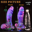 10.23in Starry Sky Silicone Soft Large Women Dildo With Suction Cup