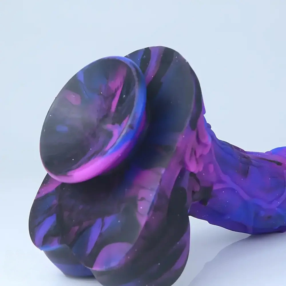 10.23in Starry Sky Silicone Soft Large Women Dildo With Suction Cup
