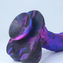 10.23in Starry Sky Silicone Soft Large Women Dildo With Suction Cup