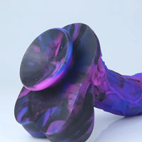 10.23in Starry Sky Silicone Soft Large Women Dildo With Suction Cup