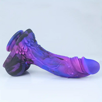 10.23in Starry Sky Silicone Soft Large Women Dildo With Suction Cup