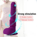 10.23in Thrusting 6 Vibrating Modes USB Charging Dildo For Women