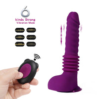 10.23in Thrusting 6 Vibrating Modes USB Charging Dildo For Women