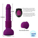 10.23in Thrusting 6 Vibrating Modes USB Charging Dildo For Women