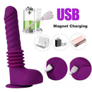 10.23in Thrusting 6 Vibrating Modes USB Charging Dildo For Women