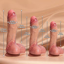 10.24in 11.42in 12.4in Lifelike Big Silicone Dildo For Hands-Free Play