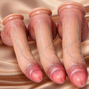 10.24in 11.42in 12.4in Lifelike Big Silicone Dildo For Hands-Free Play