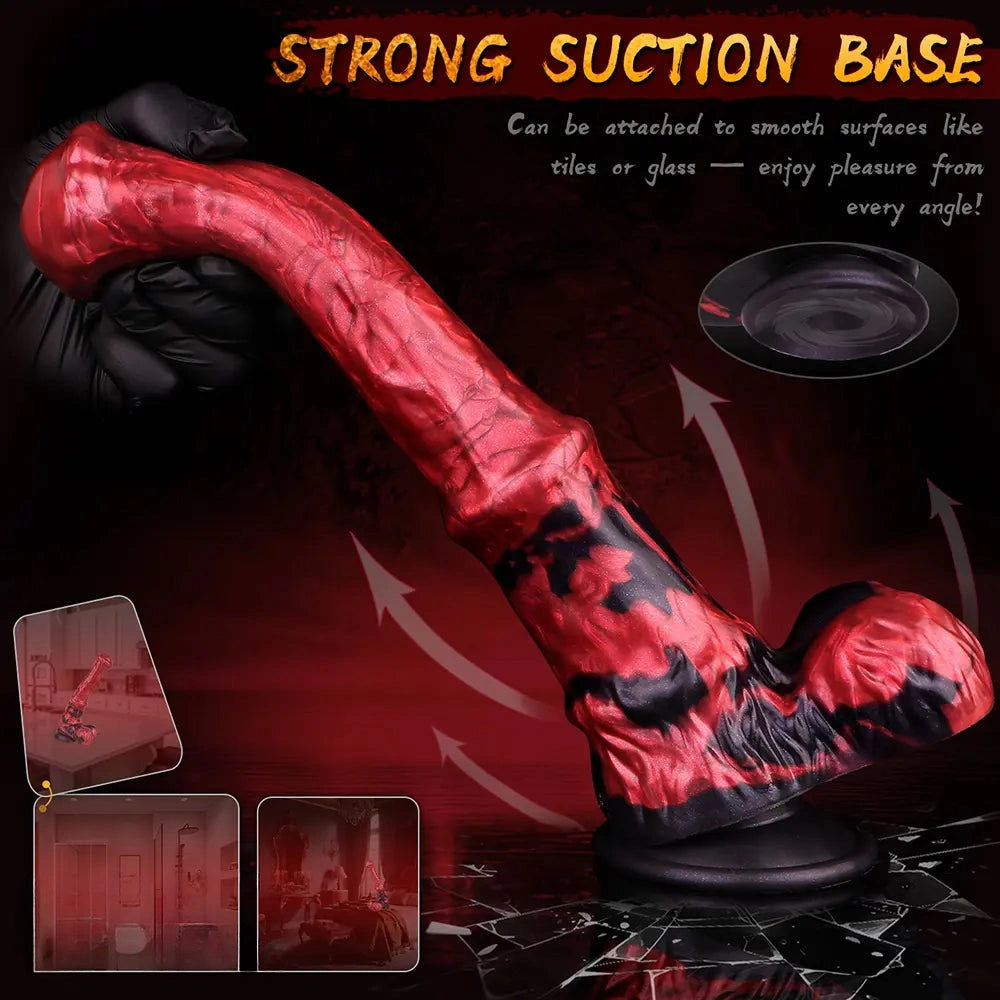 10.24in Animal Horse Cock Dildo Vaginal G-Spot Anal Stimulator Toy
