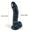 10.24in Big Curved Dildo For Hands-Free With Suction Cup Base Sex Toy