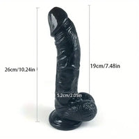10.24in Big Curved Dildo For Hands-Free With Suction Cup Base Sex Toy