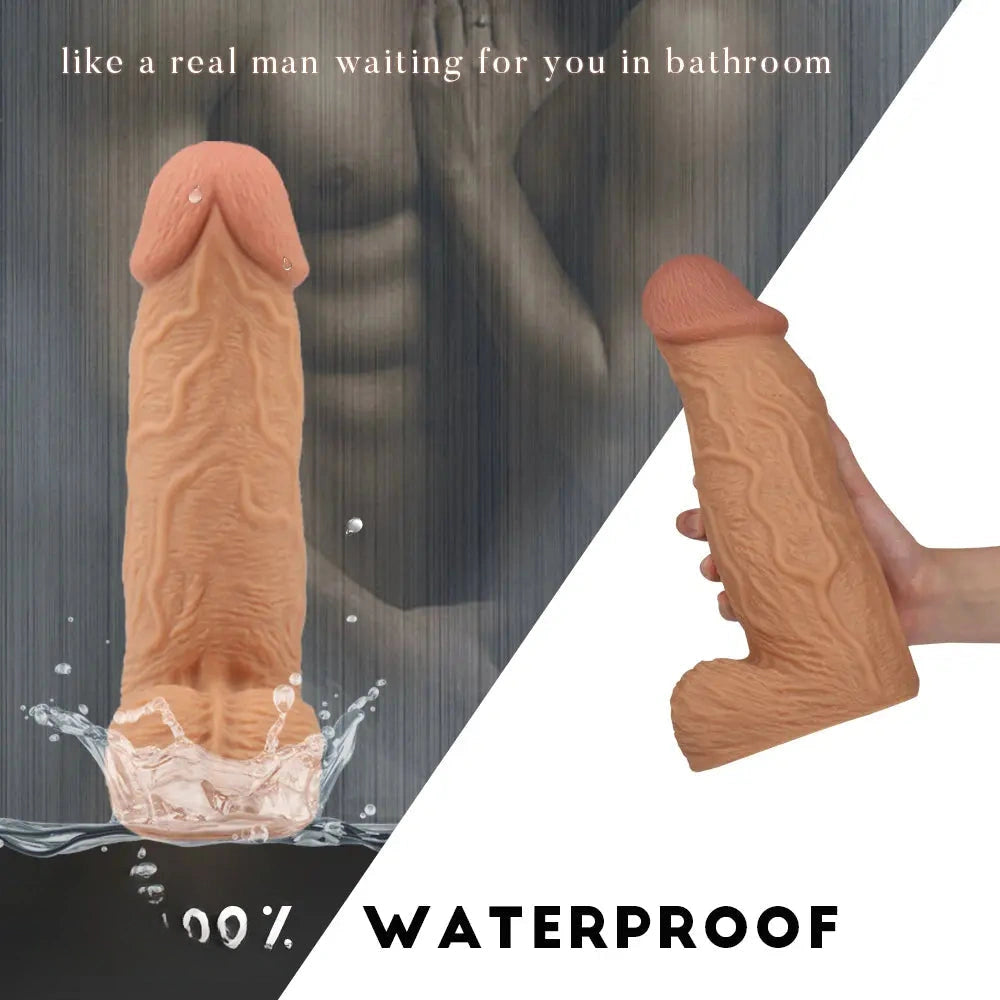 10.24in Huge Silicone Soft Lifelike Dildo For Women Fucking Sex