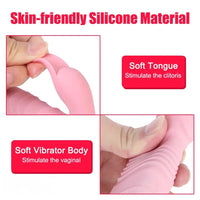 10.24in Thrusting Vibrating Heating Big Dildo With Tongue Licking