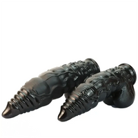 10.2in 11.8in Fantasy Sharp Head Huge Black Thick Dildo For Vagina