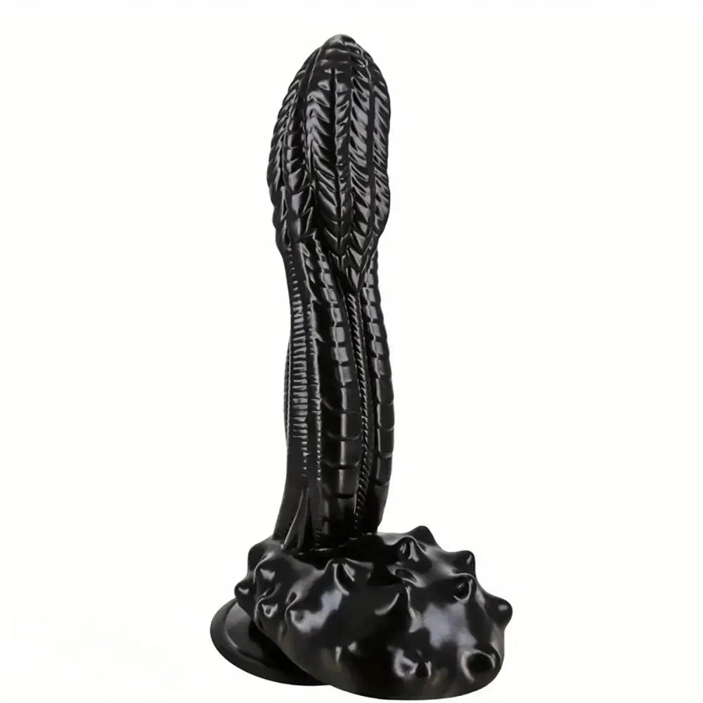 10.2in 12.4in Giant Pointed Penis Beast Animal Shaped PVC Scales Dildo