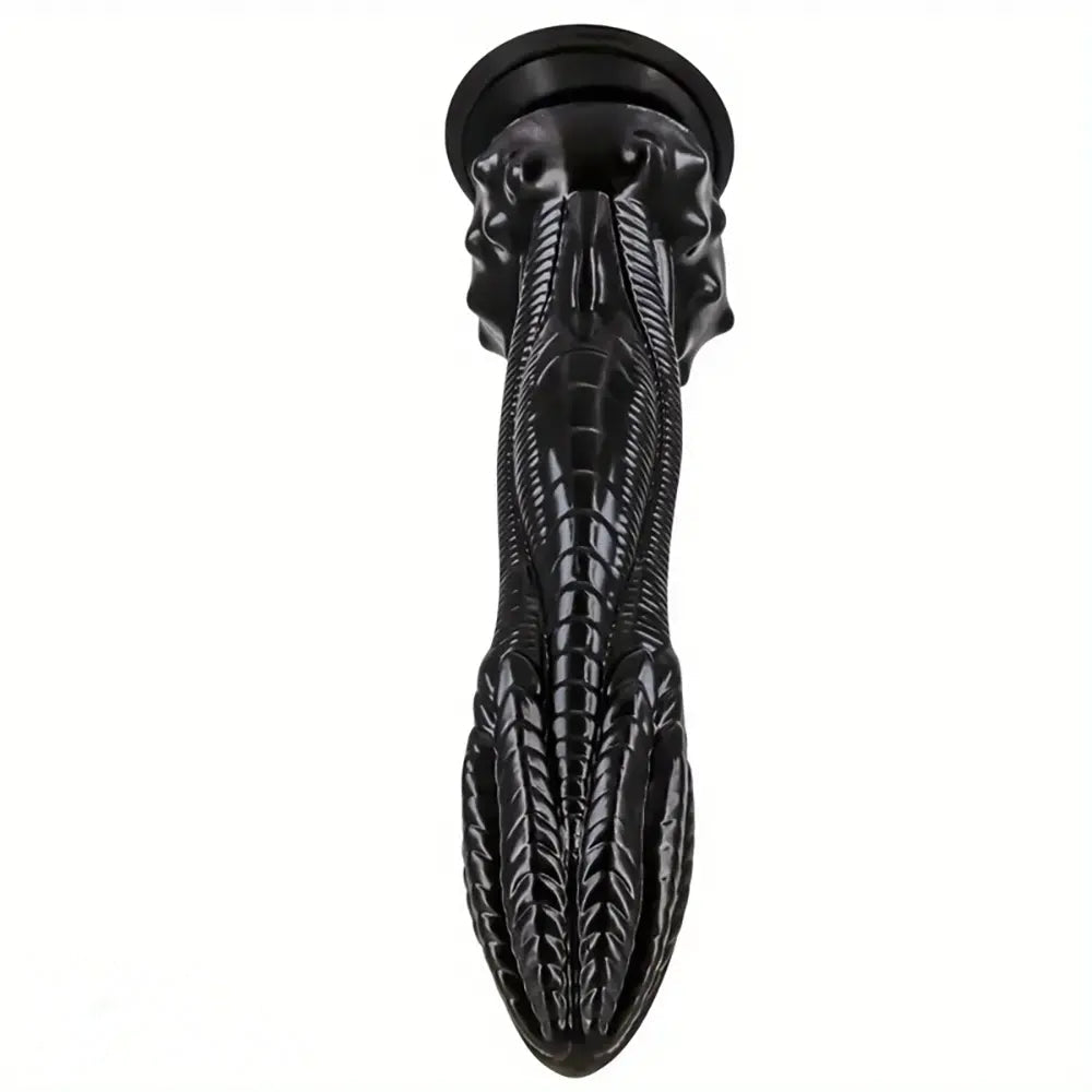 10.2in 12.4in Giant Pointed Penis Beast Animal Shaped PVC Scales Dildo