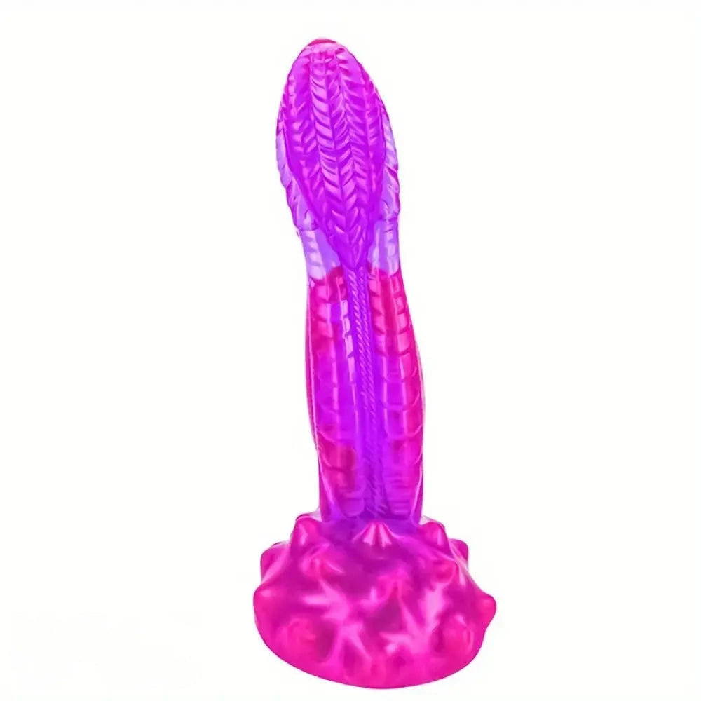10.2in 12.4in Giant Pointed Penis Beast Animal Shaped PVC Scales Dildo