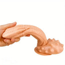 10.2in 12.4in Giant Pointed Penis Beast Animal Shaped PVC Scales Dildo