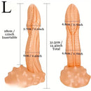 10.2in 12.4in Giant Pointed Penis Beast Animal Shaped PVC Scales Dildo