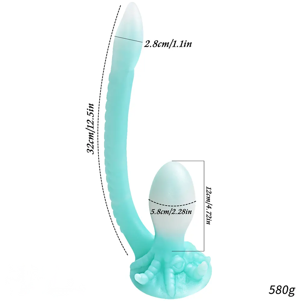 10.2in 12.5in Big Tentacle Soft Silicone Dildo For Women Men Fucking