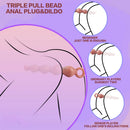 10.2in Big Vibrating Silicone Soft Pulling Beads Anal Horse Dildo With 3 Motors