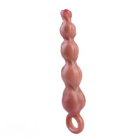 10.2in Big Vibrating Silicone Soft Pulling Beads Anal Horse Dildo With 3 Motors