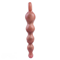 10.2in Big Vibrating Silicone Soft Pulling Beads Anal Horse Dildo With 3 Motors