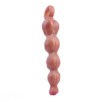 10.2in Big Vibrating Silicone Soft Pulling Beads Anal Horse Dildo With 3 Motors