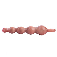 10.2in Big Vibrating Silicone Soft Pulling Beads Anal Horse Dildo With 3 Motors