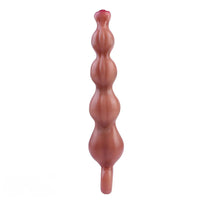 10.2in Big Vibrating Silicone Soft Pulling Beads Anal Horse Dildo With 3 Motors