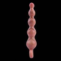 10.2in Big Vibrating Silicone Soft Pulling Beads Anal Horse Dildo With 3 Motors