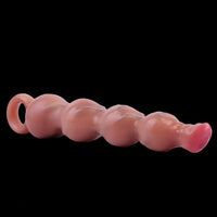 10.2in Big Vibrating Silicone Soft Pulling Beads Anal Horse Dildo With 3 Motors