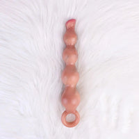 10.2in Big Vibrating Silicone Soft Pulling Beads Anal Horse Dildo With 3 Motors