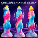 10.2in Fantasy Big Soft Silicone Monster Thrusting Vibrating Dildo