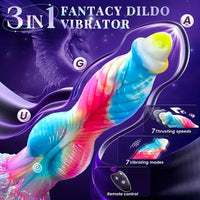 10.2in Fantasy Big Soft Silicone Monster Thrusting Vibrating Dildo