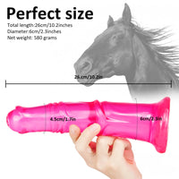 10.2in Horse Animal Cock Dildo No Eggs Thick Big Sex Toy