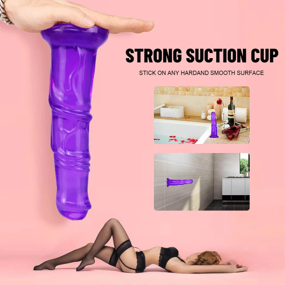 10.2in Horse Animal Cock Dildo No Eggs Thick Big Sex Toy