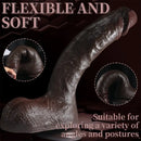 10.2in Lifelike Penis Big Ebony Cock Dildo For Female Masturbation