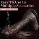 10.2in Lifelike Penis Big Ebony Cock Dildo For Female Masturbation