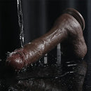 10.2in Lifelike Penis Big Ebony Cock Dildo For Female Masturbation