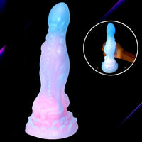10.2in Luminous Soft Monster Silicone Big Dildo For Female Masturbation