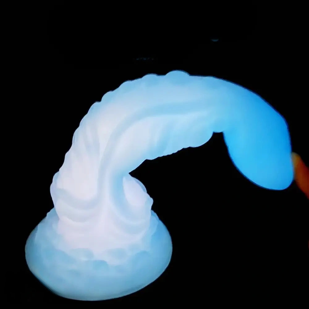 10.2in Luminous Soft Monster Silicone Big Dildo For Female Masturbation