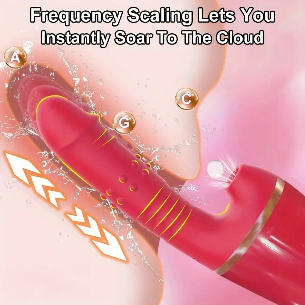 10.2in Sex Machine Thrusting Dildo Vibrator 10 Modes Sex Toy for G Spot