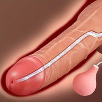 10.2in Water Spray Personal Massager Soft Silicone Squirting Big Dildo