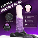 10.35in Silicone Strap-on Wearable Dildo Panty Horse Animal Hollow Design