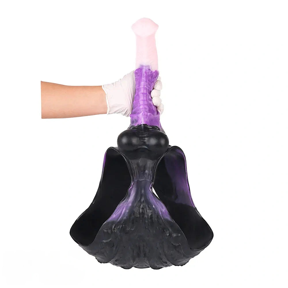 10.35in Silicone Strap-on Wearable Dildo Panty Horse Animal Hollow Design