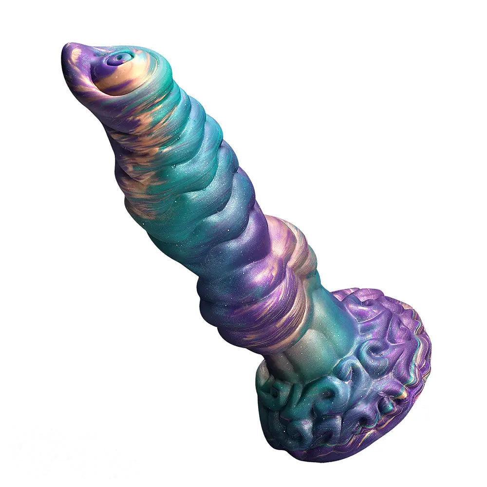 10.3in Monster Knot Thrusting Vibrating Fantasy Odd Stretching Dildo