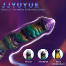 10.3in Monster Knot Thrusting Vibrating Fantasy Odd Stretching Dildo