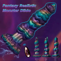 10.3in Monster Knot Thrusting Vibrating Fantasy Odd Stretching Dildo