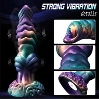 10.3in Monster Knot Thrusting Vibrating Fantasy Odd Stretching Dildo